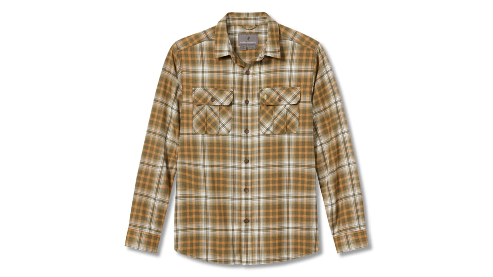 Royal Robbins Lost Coast Flannel Plaid Long Sleeve Shirt - Men's, Small, Dark Olive Rockport Pld, Y422023-986-S