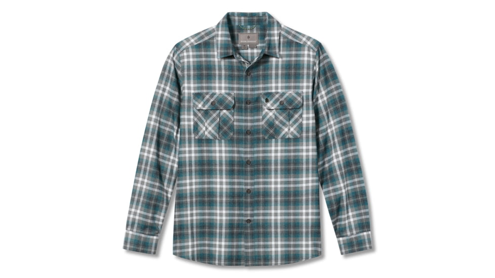 Royal Robbins Lost Coast Flannel Plaid Long Sleeve Shirt - Men's, Small, River Rock Rockport Pld, Y422023-098-S