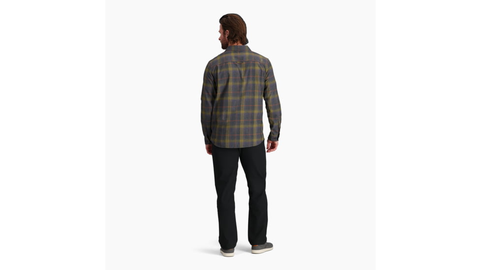 Royal Robbins Lost Coast Flannel Plaid Long Sleeve Shirt - Mens, Asphalt Westport Pld, Small, Y422023049S