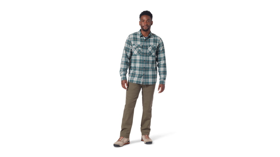 Royal Robbins Lost Coast Flannel Plaid Long Sleeve Shirt - Mens, River Rock Westport Pld, Extra Large, Y422023058XL