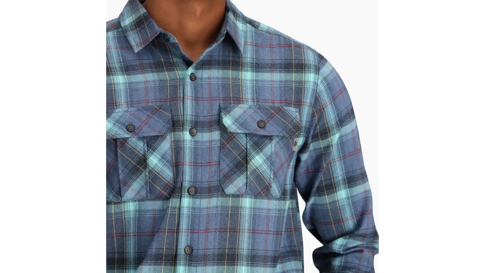 Royal Robbins Lost Coast Flannel Plaid Long Sleeve Shirt - Mens, Sea Westport Pld, Medium, Y422023429M
