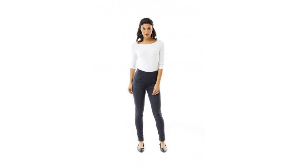 Royal Robbins Lucerne Ponte Slim Leg Pant, Charcoal Htr, Large, Regular Inseam, 34468-68-L