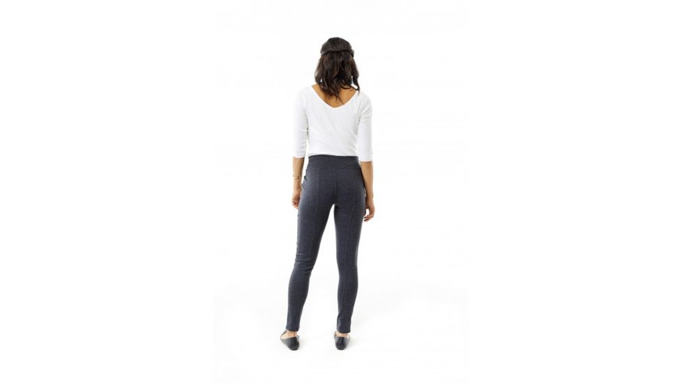 Royal Robbins Lucerne Ponte Slim Leg Pant, Charcoal Htr, Large, Regular Inseam, 34468-68-L