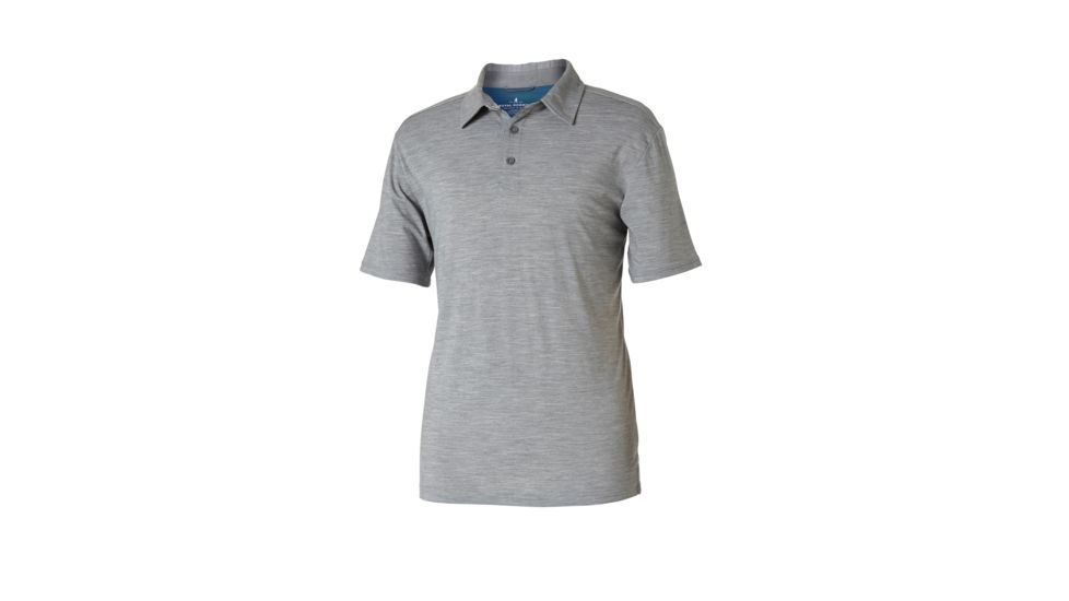Royal Robbins Merinolux Men's Polo, Lt Pewter, S 41023-LT PEWTER-S