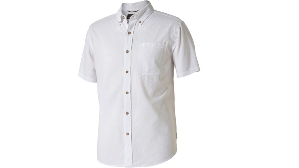 Royal Robbins Mid-Coast Seersucker Short Sleeve - Men's -White-X-Large