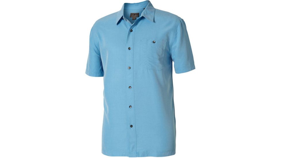 Royal Robbins Mojave Desert Pucker Short Sleeve - Men's-Bluejay-Large