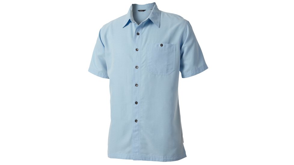 Royal Robbins Mojave Desert Pucker Short Sleeve - Men's-Blue Chill-Medium