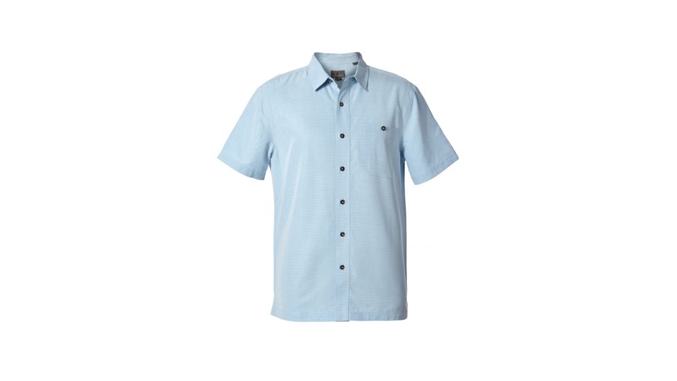 Royal Robbins Mojave Pucker Dry Men's Short Sleeve Shirt, Winter Sky, M 71201-WINTER SKY-M