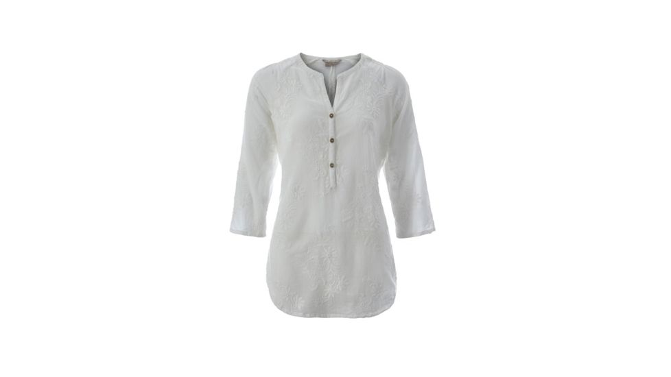 Royal Robbins Oasis Tunic II 3/4 Sleeve Shirt - Women's, White, Small Y622002-WHITE-S