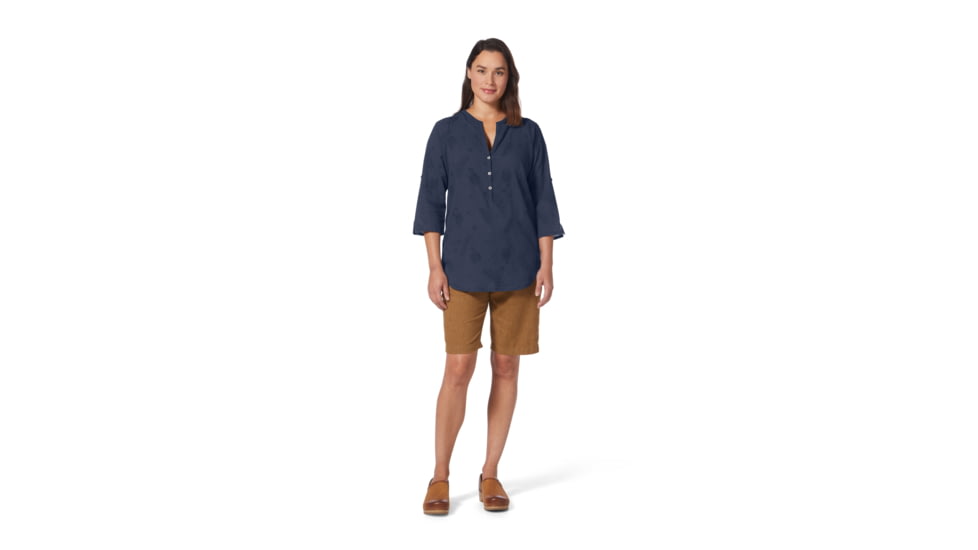 Royal Robbins Oasis Tunic II 3/4 Sleeve Shirt - Womens, Navy, Small, Y622019-728-S