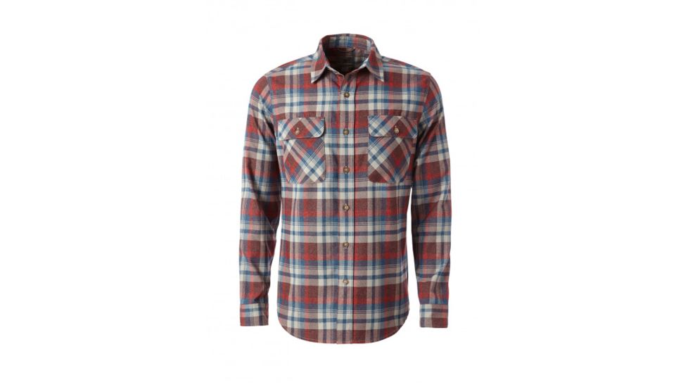 Royal Robbins Performance Flannel Plaid Long Sleeve, Beet, Extra Large, 42392-542-XL