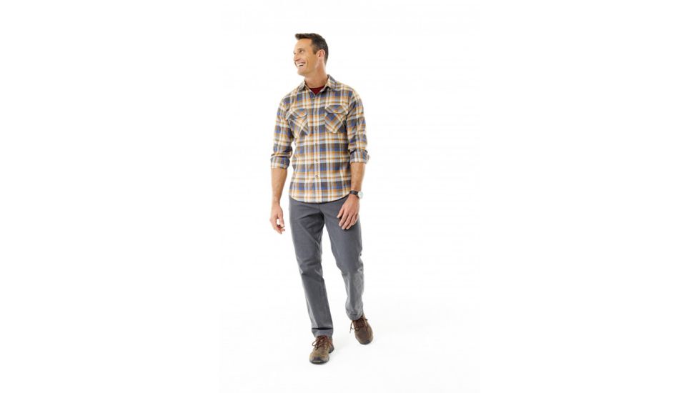 Royal Robbins Performance Flannel Plaid Long Sleeve, Blaze, Extra Large, 42392-393-XL
