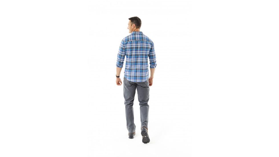 Royal Robbins Performance Flannel Plaid Long Sleeve, Blue Depths, Large, 42392-11-L
