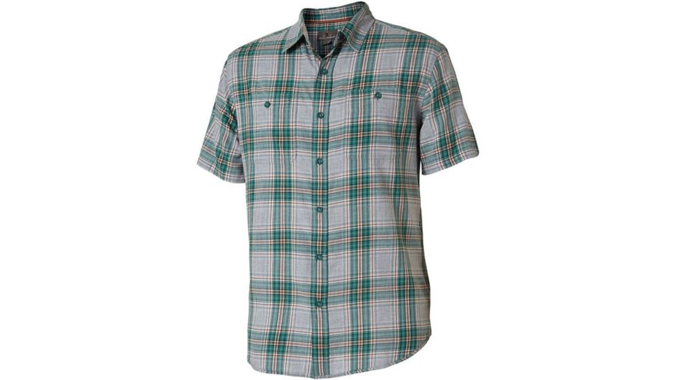 Royal Robbins Point Reyes Plaid Short Sleeve - Men's -Conifer-Medium