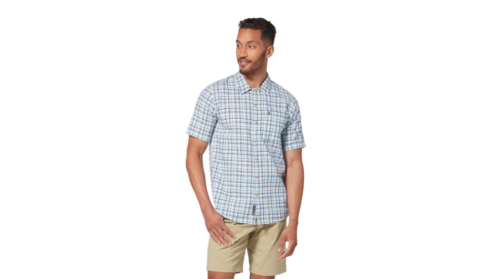 Royal Robbins Redwood Plaid S/S Shirt - Mens, Collins Blue, XXL, Y721024-Collins Blue-XXL