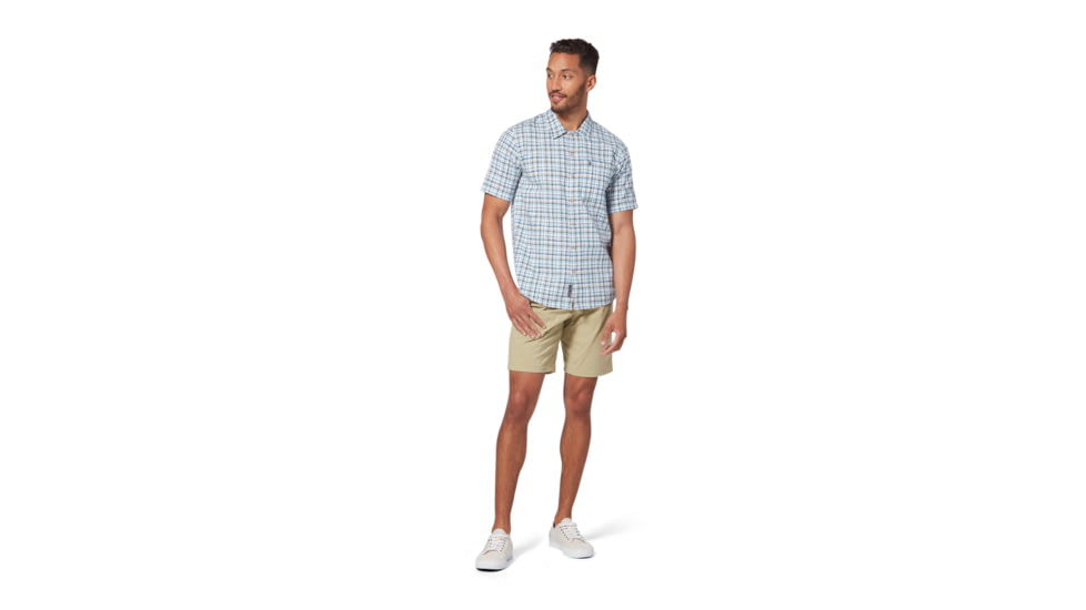 Royal Robbins Redwood Plaid S/S Shirt - Mens, Collins Blue, XXL, Y721024-Collins Blue-XXL
