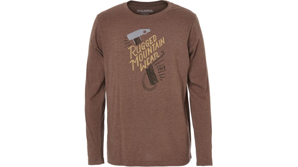 Royal Robbins Rugged Pick Tee Long Sleeve - Men's-Earth-Medium