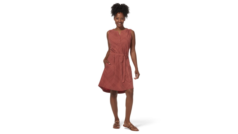 Royal Robbins Spotless Traveler Tank Dress - Womens, Terracotta Geo Dot Print, XL, Y326002-Terracotta Geo-XL