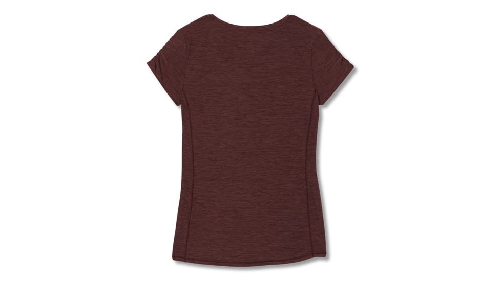 Royal Robbins Tech Travel Tee S/S- Womens, Raspberry Heather, L, Y311003-Raspberry Heather-L