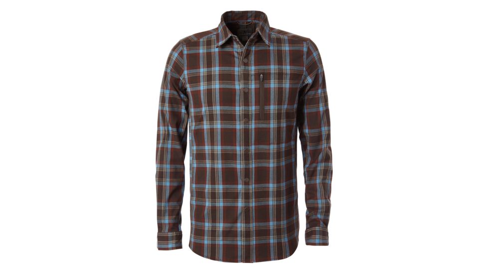 Royal Robbins Thermotech Ren Plaid Long Sleeve Shirt - Mens, Chocolate, 2XL, 42203-848-XXL