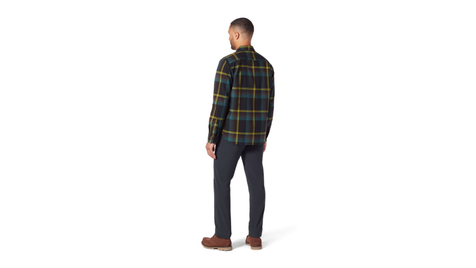 Royal Robbins Trouvaille Organic Cotton Plaid Long Sleeve Shirt - Men's, Medium, Jet Black Kruse Pld, Y722018-014-M