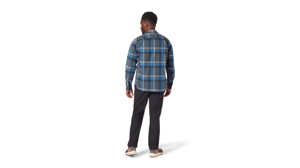 Royal Robbins Trouvaille Organic Cotton Plaid Long Sleeve Shirt - Men's, Small, Slate Kruse Pld, Y722018-070-S