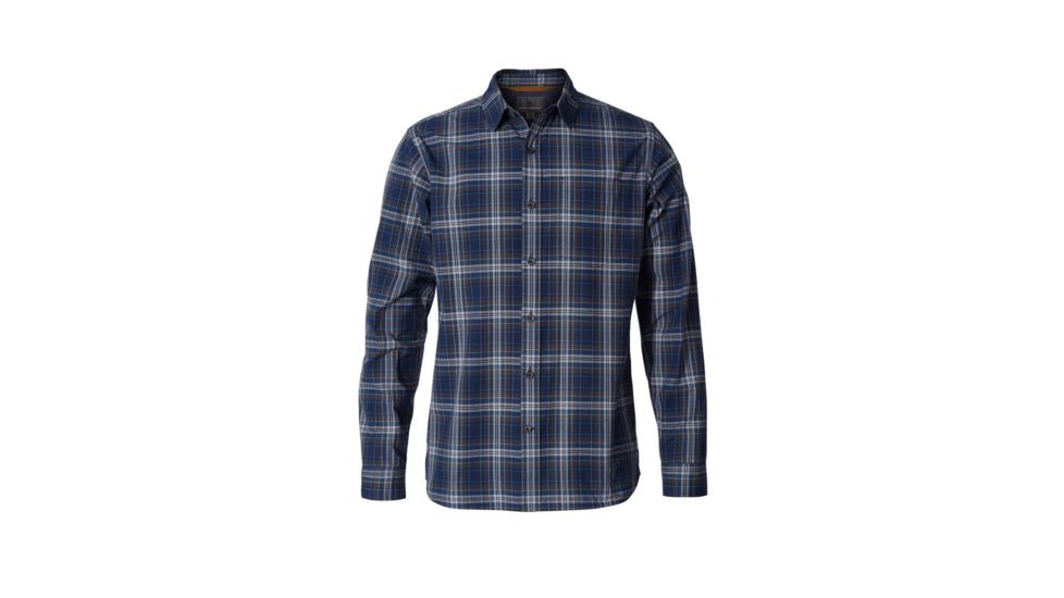 Royal Robbins Trouvaille Plaid Long Sleeve Shirt - Mens, Deep Blue, Small, Y722007-722-S