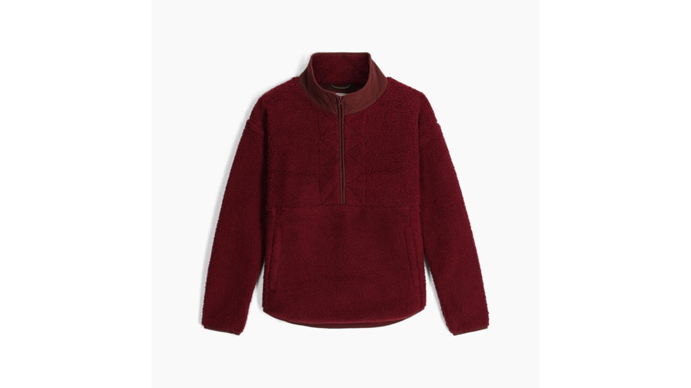 Royal Robbins Urbanesque Sherpa 1/2 Zip Shirt - Womens, Burnt Grape, Medium, Y312025596M