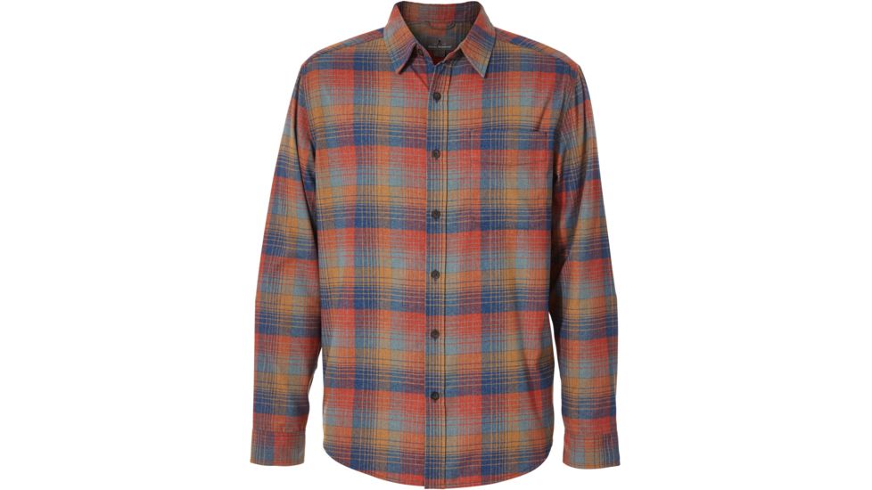 Royal Robbins Vintage Performance Flannel Plaid Long Sleeve - Men's-Poseidon-Small