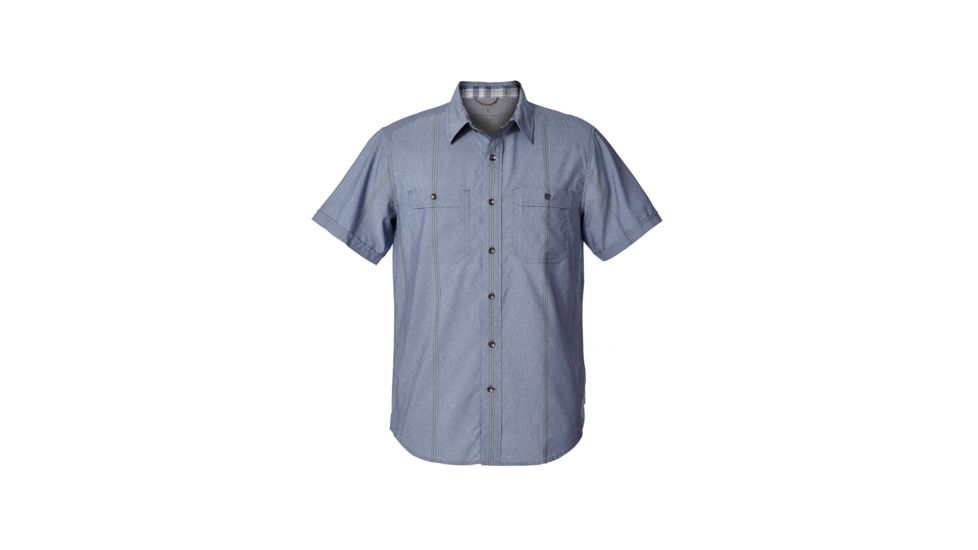 Royal Robbins Vista Dry Men's Short Sleeve Shirt, Deep Blue, M 41159-DEEP BLUE-M