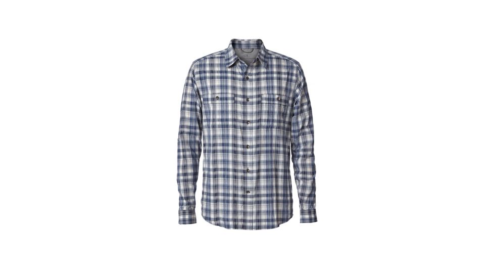 Royal Robbins Vista Dry Plaid Men's Long Sleeve Shirt, Deep Blue, L 42385-DEEP BLUE-L