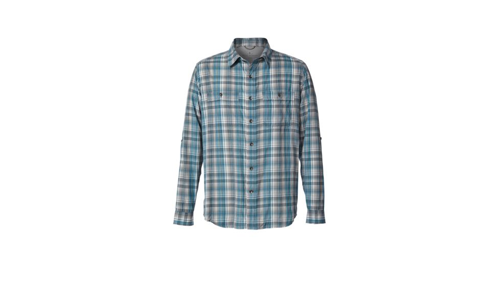 Royal Robbins Vista Dry Plaid Men's Long Sleeve Shirt, Viridian Green, L 42385-VIRIDIAN GREEN-L