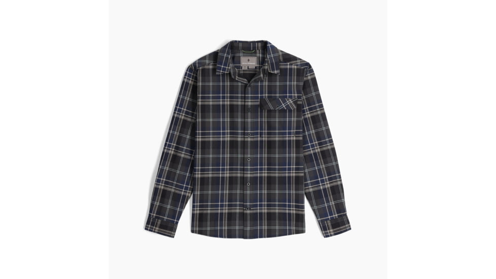 Royal Robbins Westlands Plaid Long Sleeve - Mens, Deep Blue Dobson Pld, Extra Large, Y722034478XL