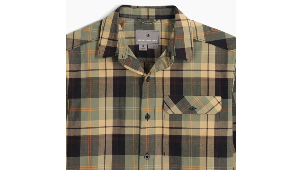 Royal Robbins Westlands Plaid Long Sleeve - Mens, Jet Black Dobson Pld, Medium, Y722034003M