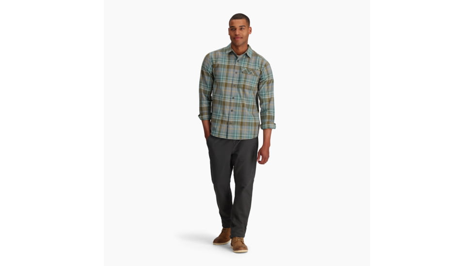 Royal Robbins Westlands Plaid Long Sleeve - Mens, River Rock Dobson Pld, Medium, Y722034020M