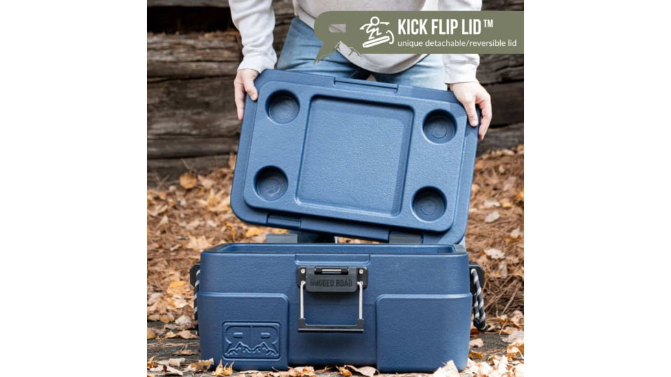 Rugged Road 45 Cans Version 2 Hard Cooler, Blue Steel, RR45 V2 - Blue Steel
