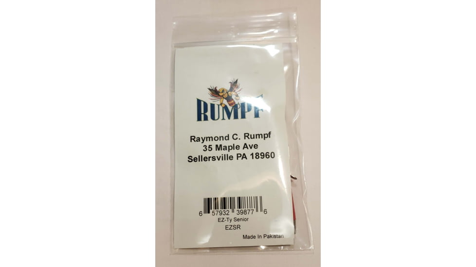 Rumpf EZ-Tye Senior Red w/Pocket Clip &amp; Ring, EZSR