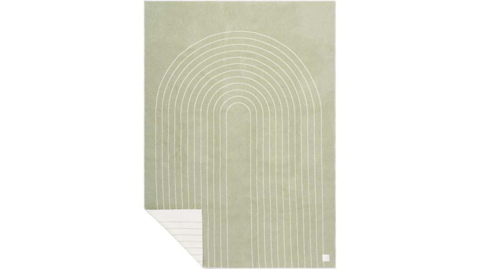 Rumpl Merino SoftWool Blanket, Sage Arches, Throw, MSWP-SG2-T