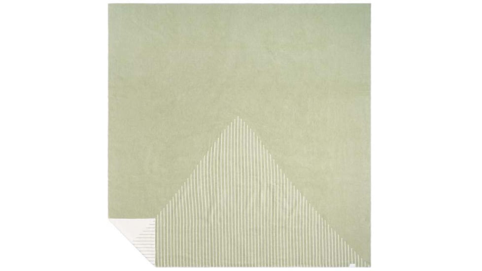 Rumpl Merino SoftWool Blanket, Sage Triangles, Queen, MSWP-SG1-Q
