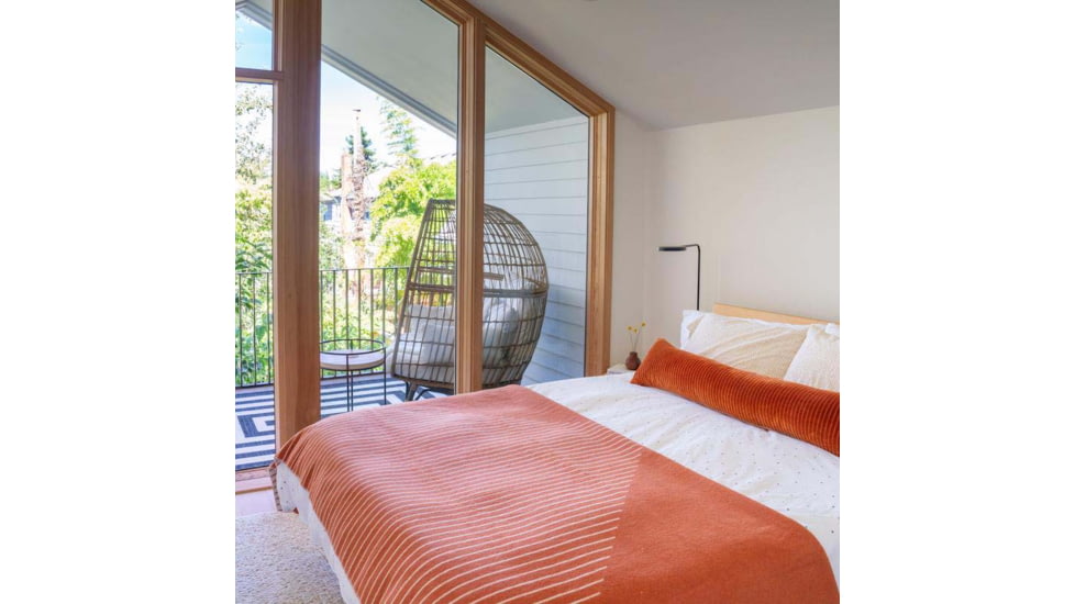 Rumpl Merino SoftWool Blanket, Terra Cotta Triangles, Queen, MSWP-TC1-Q