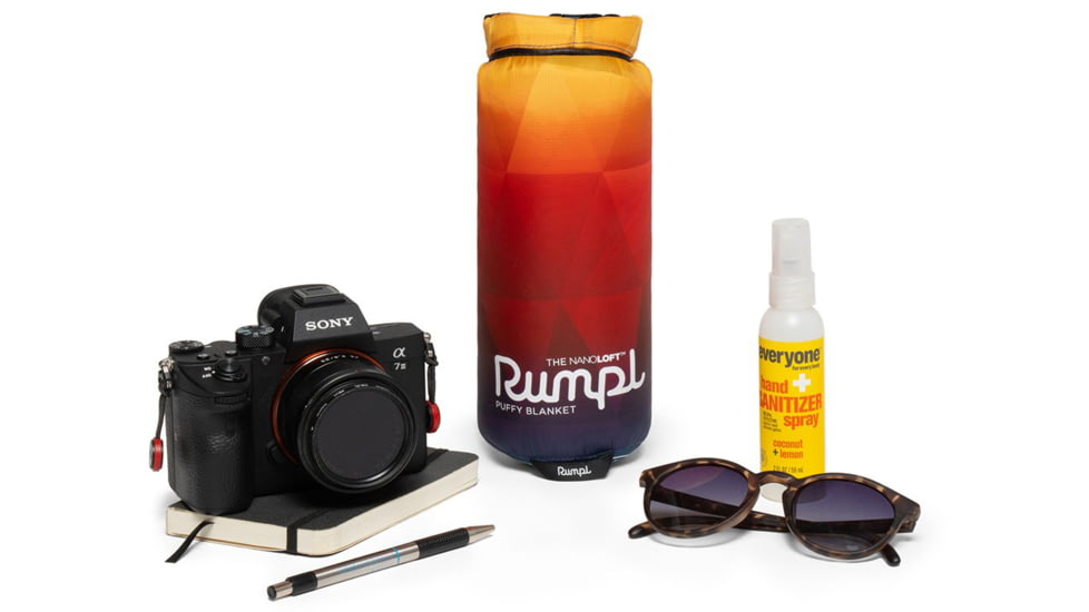 Rumpl Nanoloft Blanket, Printed, Pyro Tri-Fade, Travel, TNLB-PTF-X