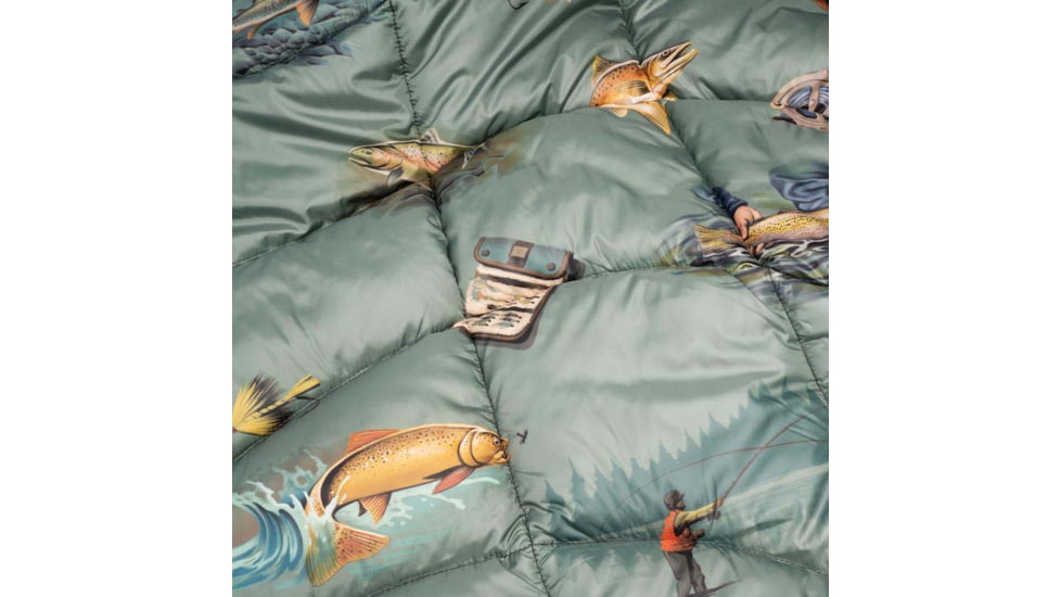 Rumpl Nanoloft Blanket - Printed, River Run, 1 Person, TNLB-RR1-1