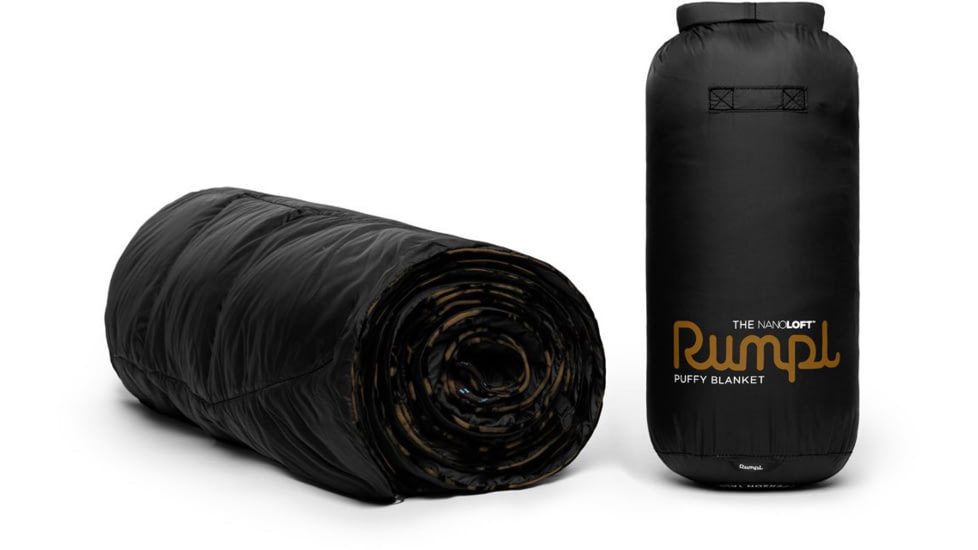 Rumpl Nanoloft Blanket, Solid, Black, 1-Person, TTPB-SB4-1