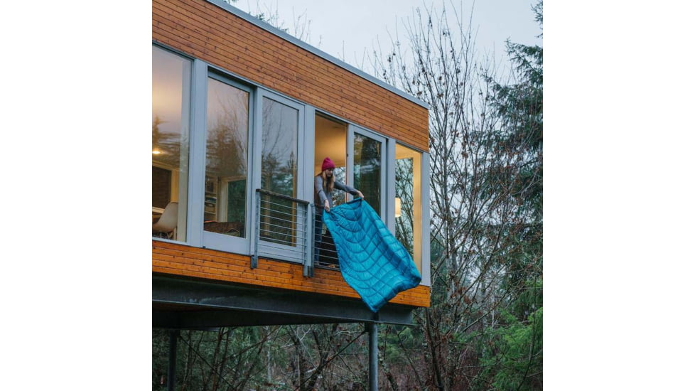 Rumpl Nanoloft Blanket - Solid, Harbor Blue, 1 Person, TTPB-HB1-1