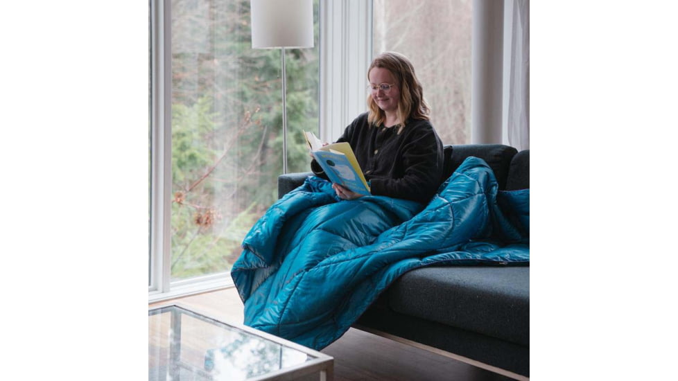 Rumpl Nanoloft Blanket - Solid, Harbor Blue, 1 Person, TTPB-HB1-1