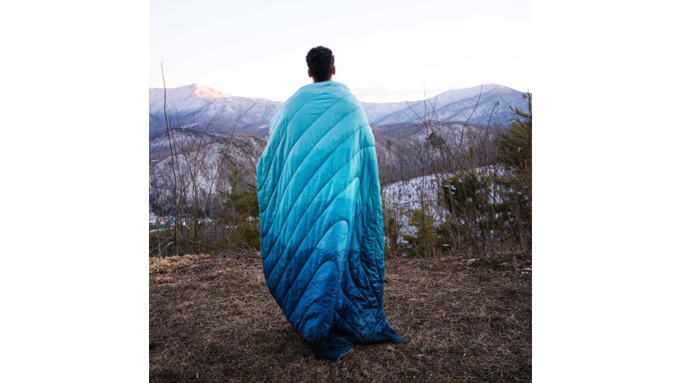 Rumpl Original Puffy Blanket, Blue Ridge Fade, 1 Person, TPPB-BRF-1