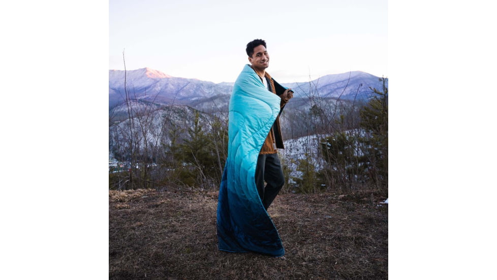 Rumpl Original Puffy Blanket, Blue Ridge Fade, 1 Person, TPPB-BRF-1