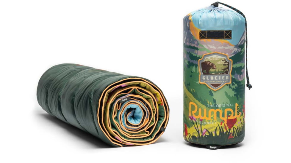 Rumpl Original Puffy Blanket, Glacier National Park, 1 Person, TPPB-GLA-1