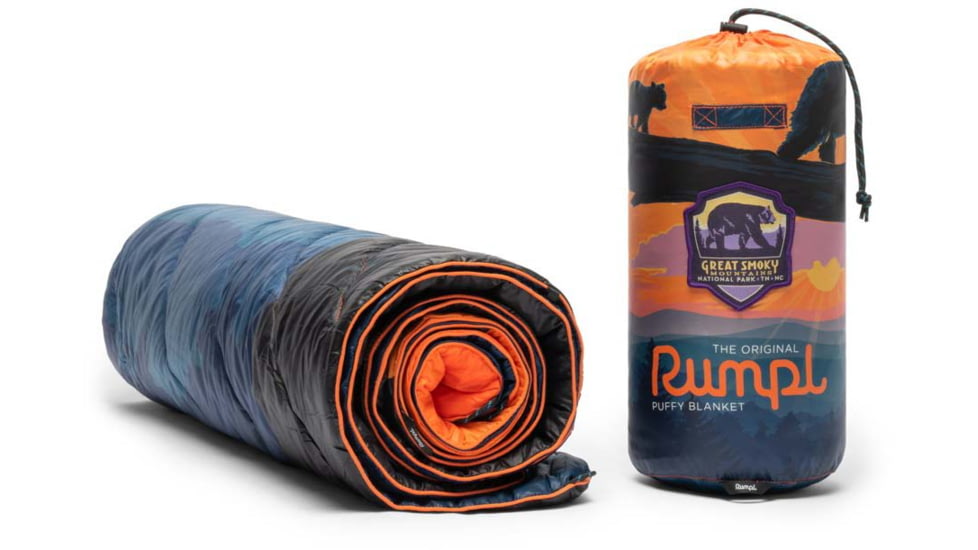 Rumpl Original Puffy Blanket, Great Smoky National Park/Bear Crossing, 1 Person, TPPB-GSB-1