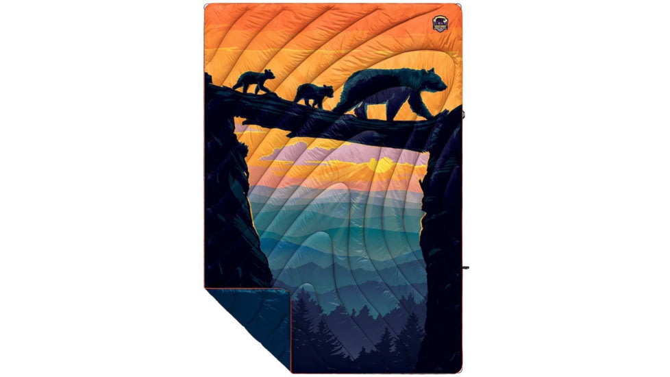 Rumpl Original Puffy Blanket, Great Smoky National Park/Bear Crossing, 1 Person, TPPB-GSB-1